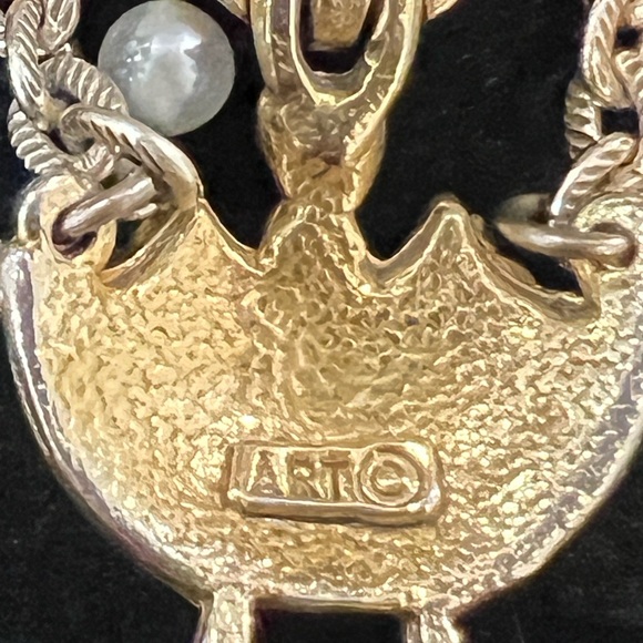 *VINTAGE* Art Nouveau Gold and Gemstone Beaded bracelet - Picture 3 of 3